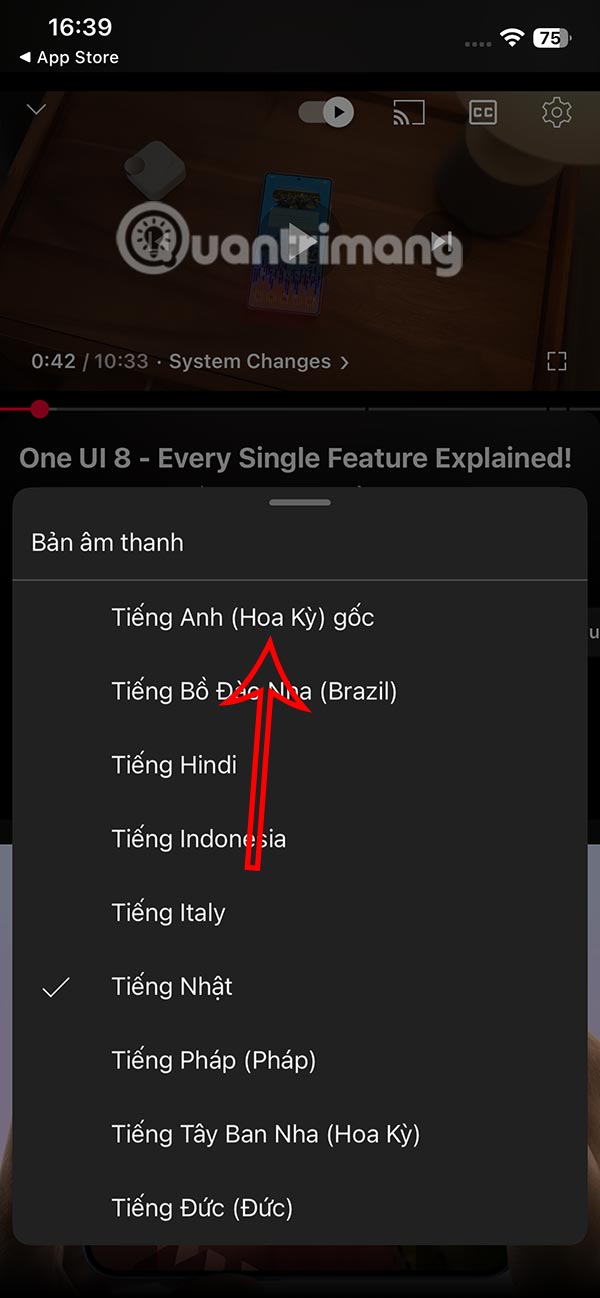 How to turn off auto dubbing on YouTube Picture 3