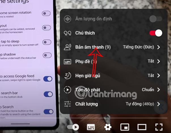 How to turn off auto dubbing on YouTube Picture 8