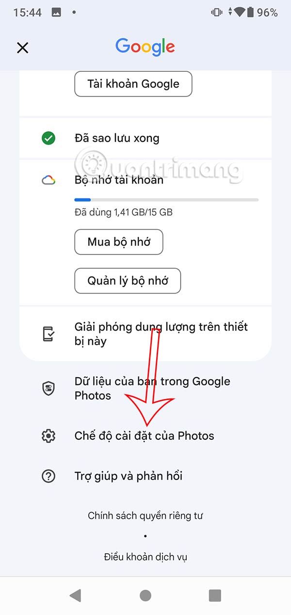 How to turn off automatic saving of screenshots to Google Photos Picture 2