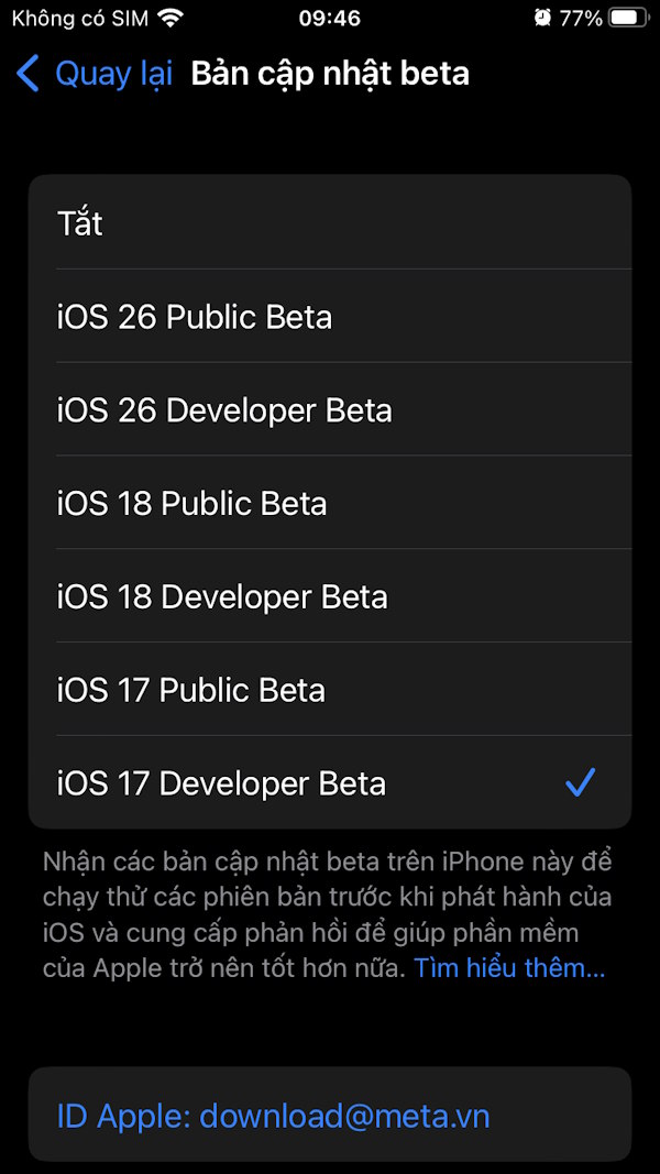 How to turn off beta updates on iPhone Picture 4