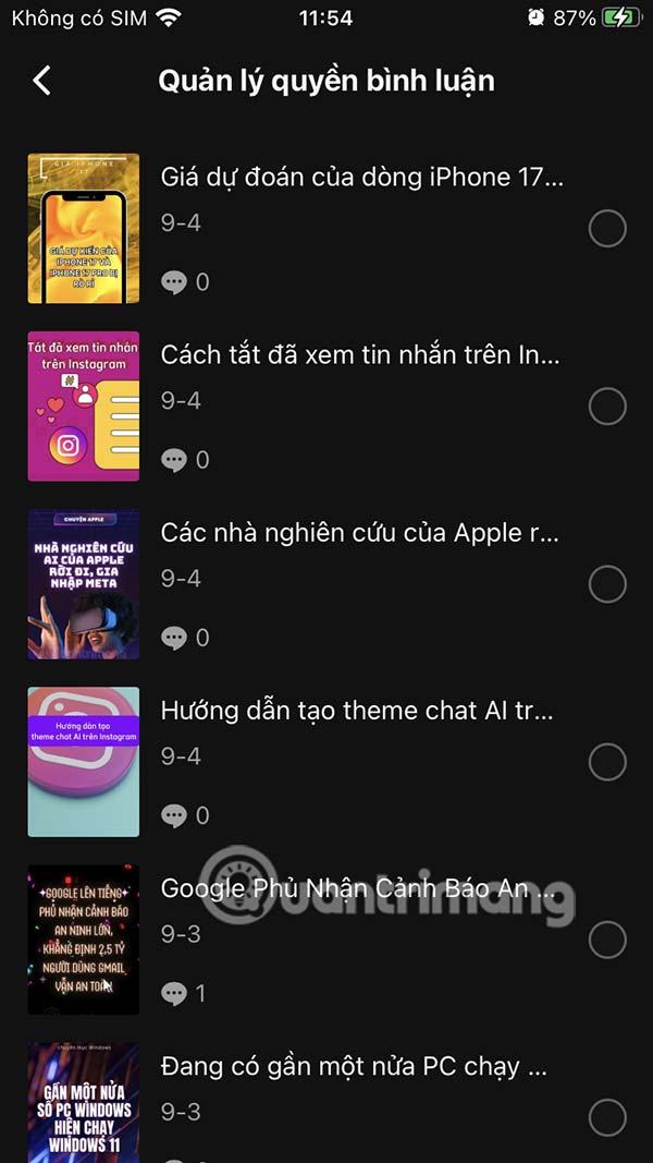 How to turn off comments on multiple TikTok videos at once Picture 6