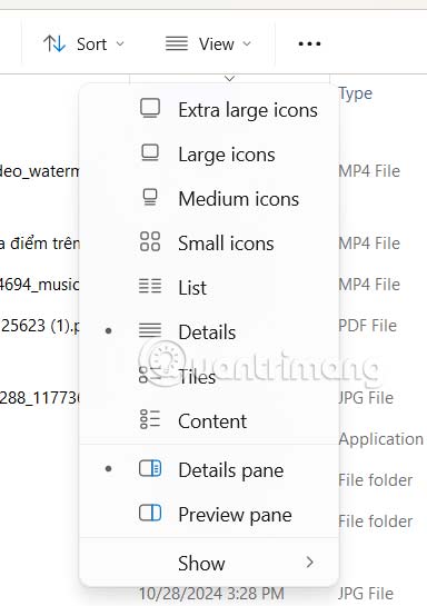 How to turn off file groups in Downloads Windows 11 Picture 4
