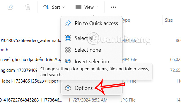 How to turn off file groups in Downloads Windows 11 Picture 5