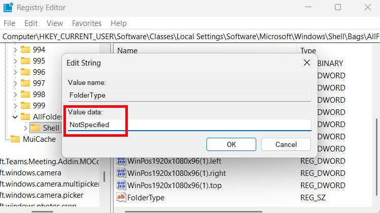 How to turn off Folder Type Discovery Windows 11 Picture 4