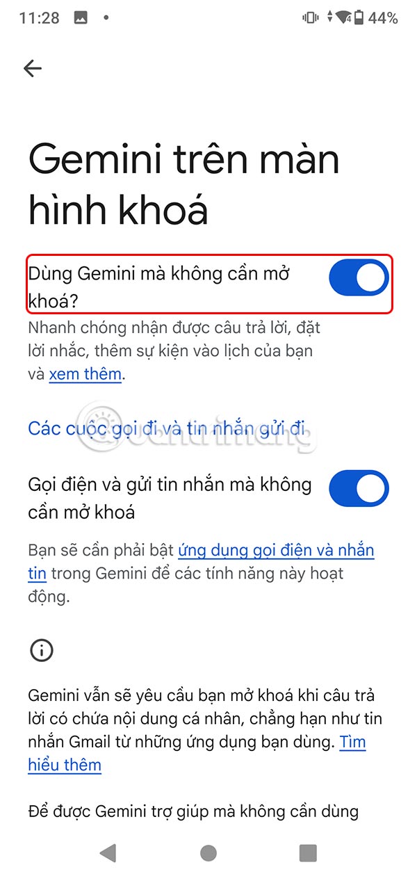 How to disable Gemini on Android lock screen Picture 4