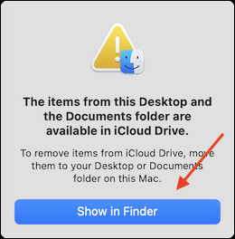 Picture 7 of How to turn off iCloud sync for Desktop and Documents folders on a Mac