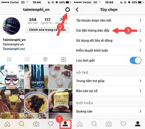 Picture 7 of How to turn off Instagram notifications on iPhone, Samsung, Oppo, LG, HTC phones.