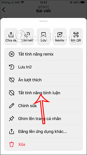 How to turn off Instagram post comments Picture 3