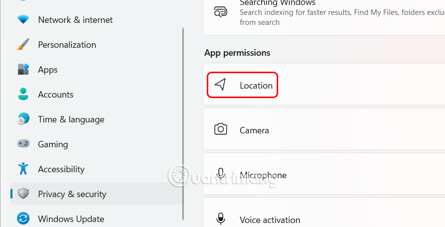 How to turn off location tracking on Windows 11 Picture 1
