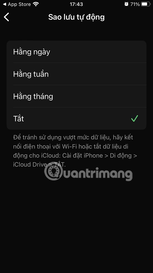 How to turn off WhatsApp message backup on phone Picture 6