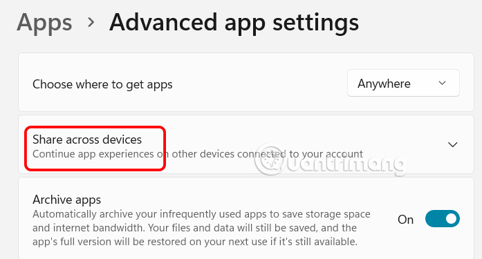 How to turn off multi-device sharing on Windows 11 Picture 3