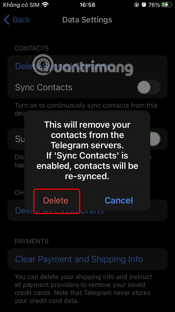 How to turn off notifications of friends joining Telegram Picture 16