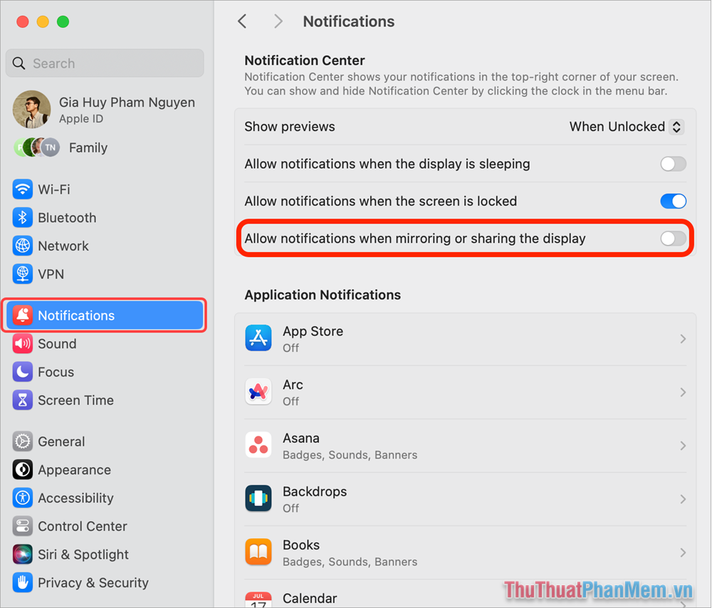 How to turn off notifications when showing PowerPoint presentation slides to not reveal personal information Picture 5