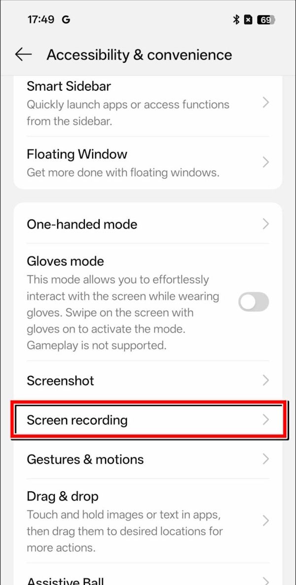 How to turn off notifications when recording Oppo screen Picture 2