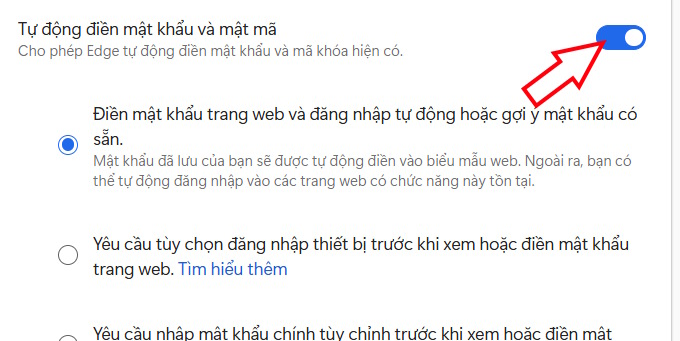 How to turn off password autofill on Microsoft Edge Picture 5