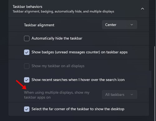 How to turn off recent searches on Windows 11 Picture 6