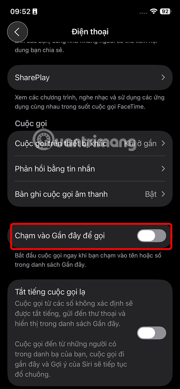 How to turn off recent tap to call on iPhone Picture 6