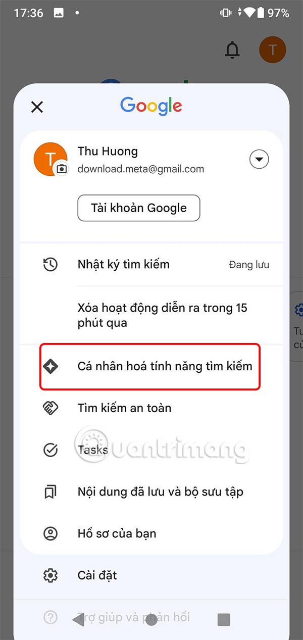 How to turn off search personalization on Google Picture 5