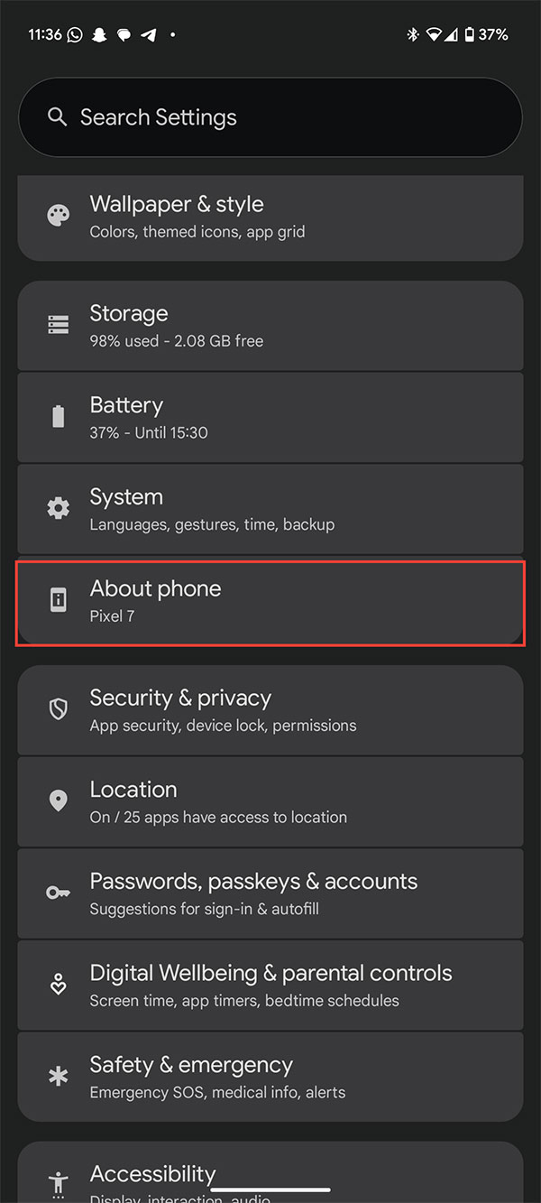 How to turn off screen sharing protection on Android Picture 1