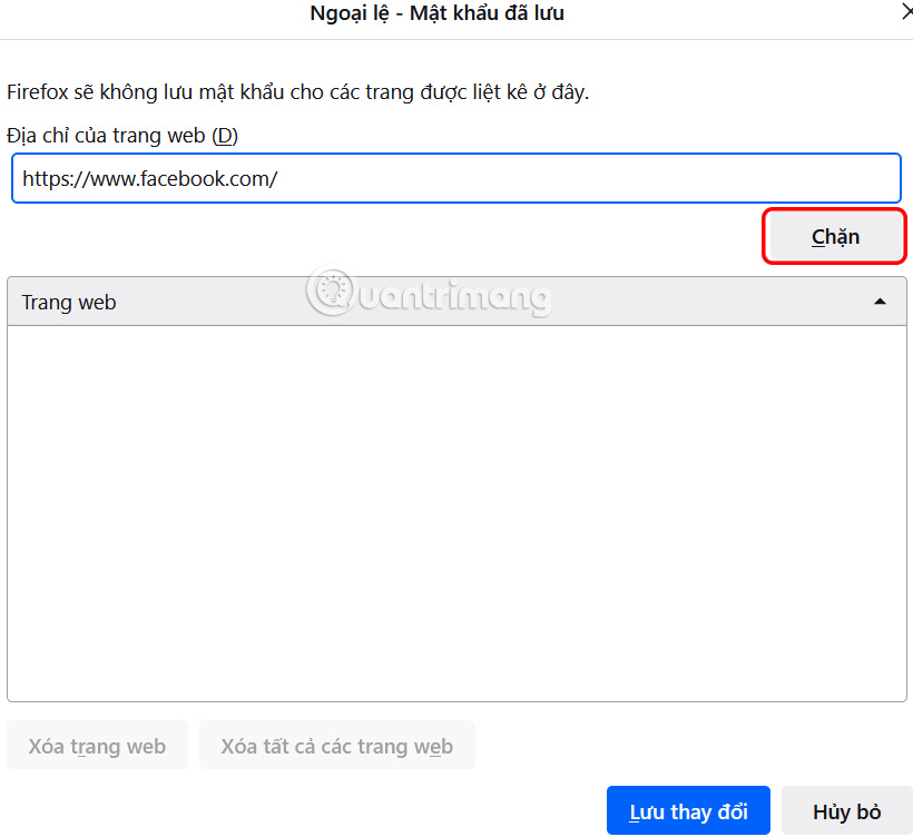 How to turn off notification to save login information on Firefox Picture 5