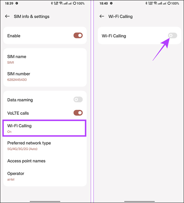 How to turn off WiFi calling on Android Picture 5