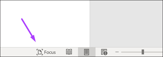 Picture 1 of How to enable Focus Mode in Word - A feature that helps you concentrate better while working.