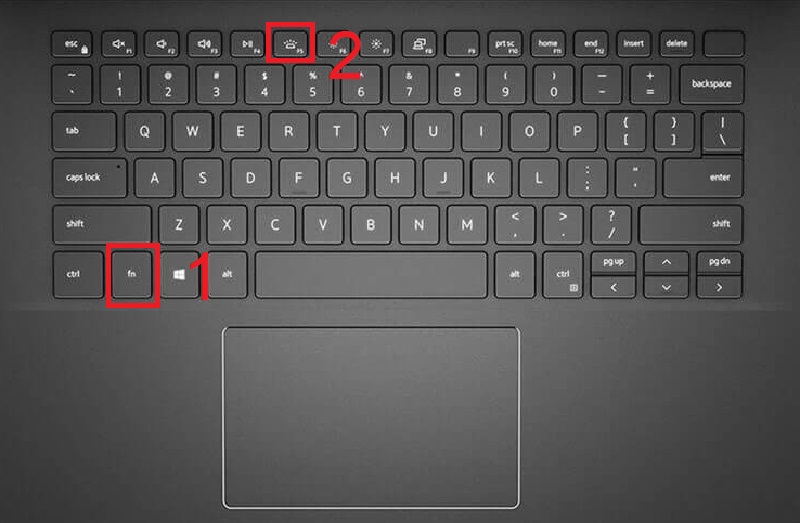 How to turn on keyboard light on Dell laptop? Picture 3