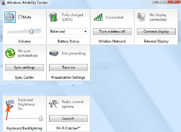 How to turn on laptop keyboard light and activate Keyboard Backlight on Windows 10 Picture 6