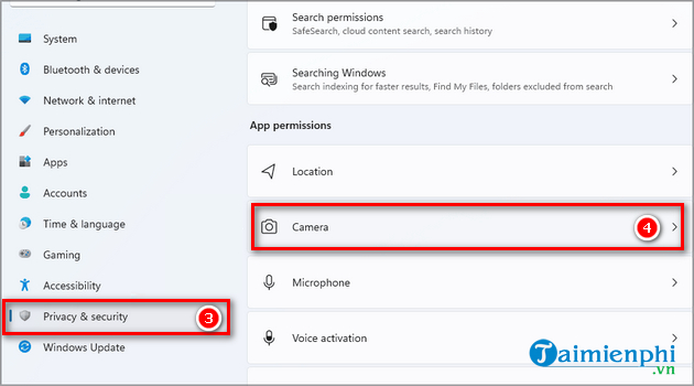 Picture 3 of How to turn the camera on and off in Windows 11