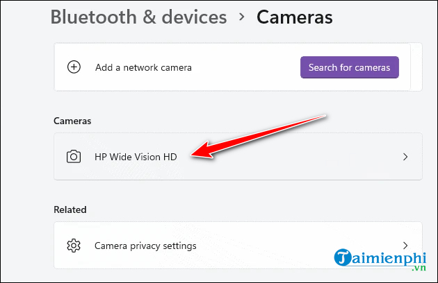 Picture 8 of How to turn the camera on and off in Windows 11