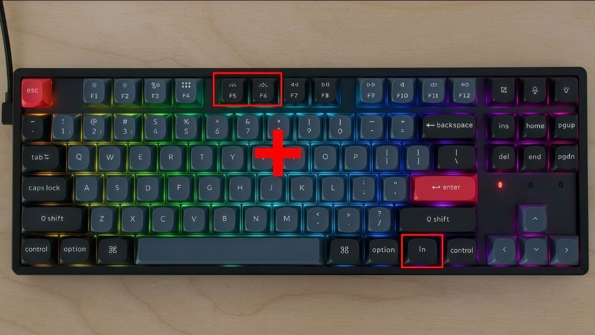 Picture 4 of How to turn the keyboard backlight on and off on Windows and MacBook laptops
