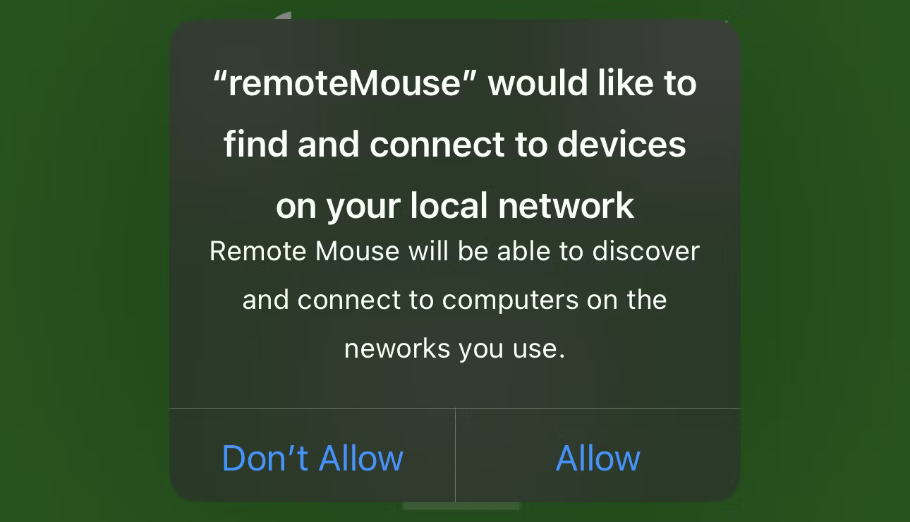 How to turn your iPhone into a wireless mouse with Remote Mouse Picture 1