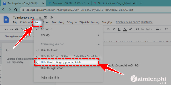 Picture 8 of How to type mathematical formulas in Google Docs