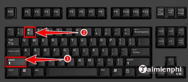 How to type @ on computer and laptop keyboard Picture 1