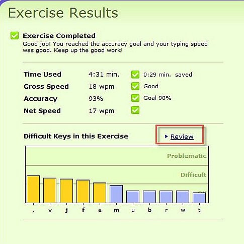 How to type with 10 fingers using Typing Trainer Picture 4