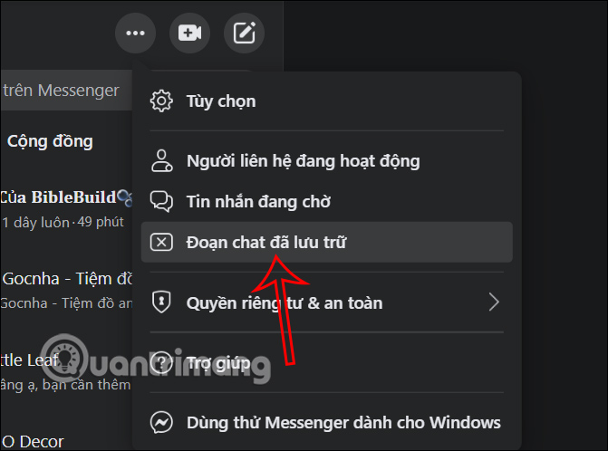 images 10 of How to unarchive Messenger messages on your phone and computer.