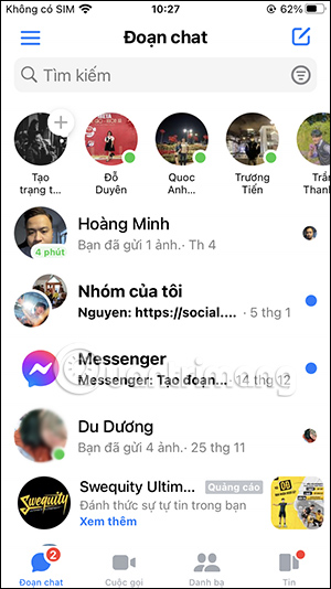 images 2 of How to unarchive Messenger messages on your phone and computer.