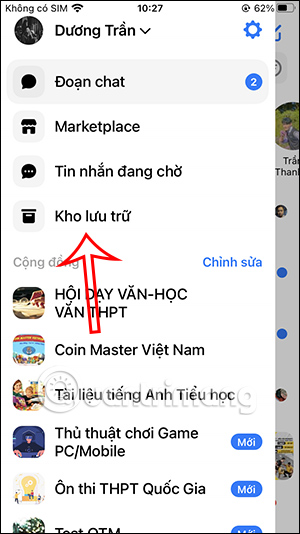 images 4 of How to unarchive Messenger messages on your phone and computer.