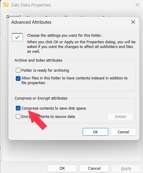 How to enable file compression to free up space in Windows 11 Picture 3