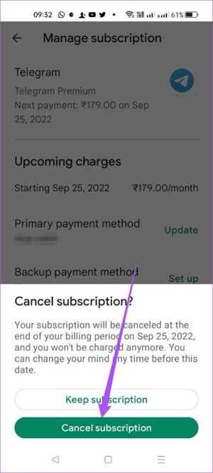 How to cancel Telegram Premium subscription Picture 7