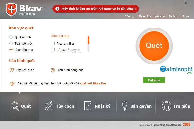 Picture 2 of How to update BKAV to the latest version, Update BKAV