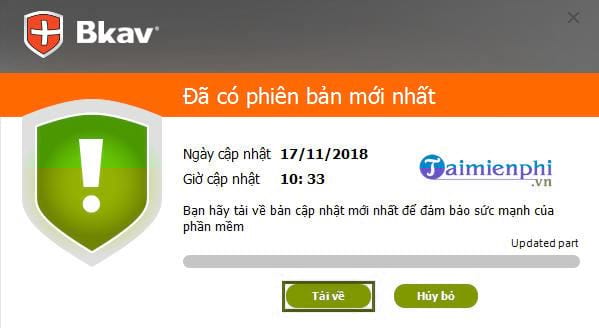 Picture 5 of How to update BKAV to the latest version, Update BKAV