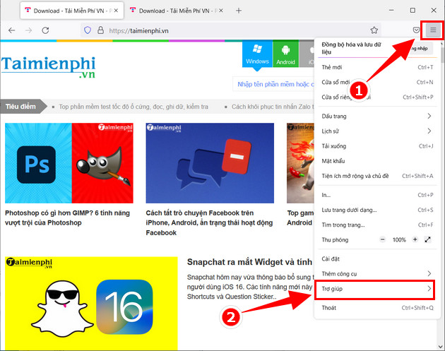 How to update Firefox, Update the latest version for Mozilla Firefox Picture 1