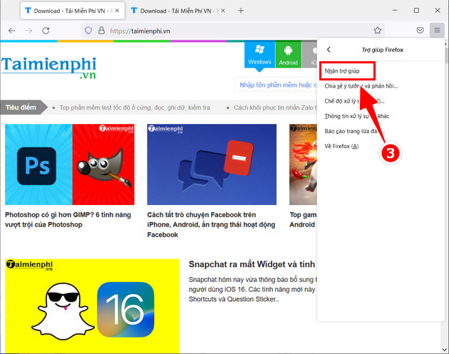 How to update Firefox, Update the latest version for Mozilla Firefox Picture 2