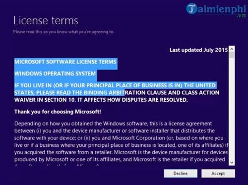 How to upgrade Win 7 to Win 10, update copyright windows Picture 6