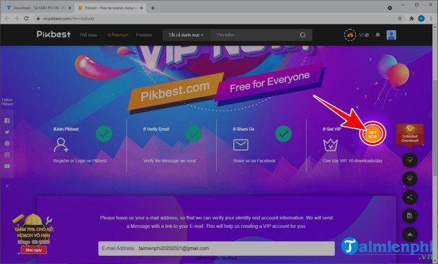 Picture 7 of How to upgrade your Pikbest Premium account for free