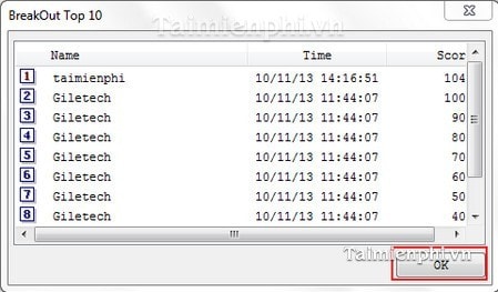 Picture 6 of How to use 10 Finger BreakOut Free Typing Game to practice 10-finger typing on your PC.