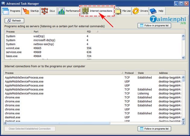 Picture 6 of How to use Advanced Task Manager to manage programs running on your computer.