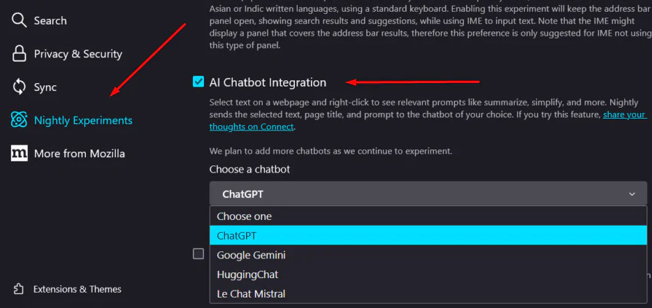 How to use AI chatbot on Firefox in the sidebar Picture 2