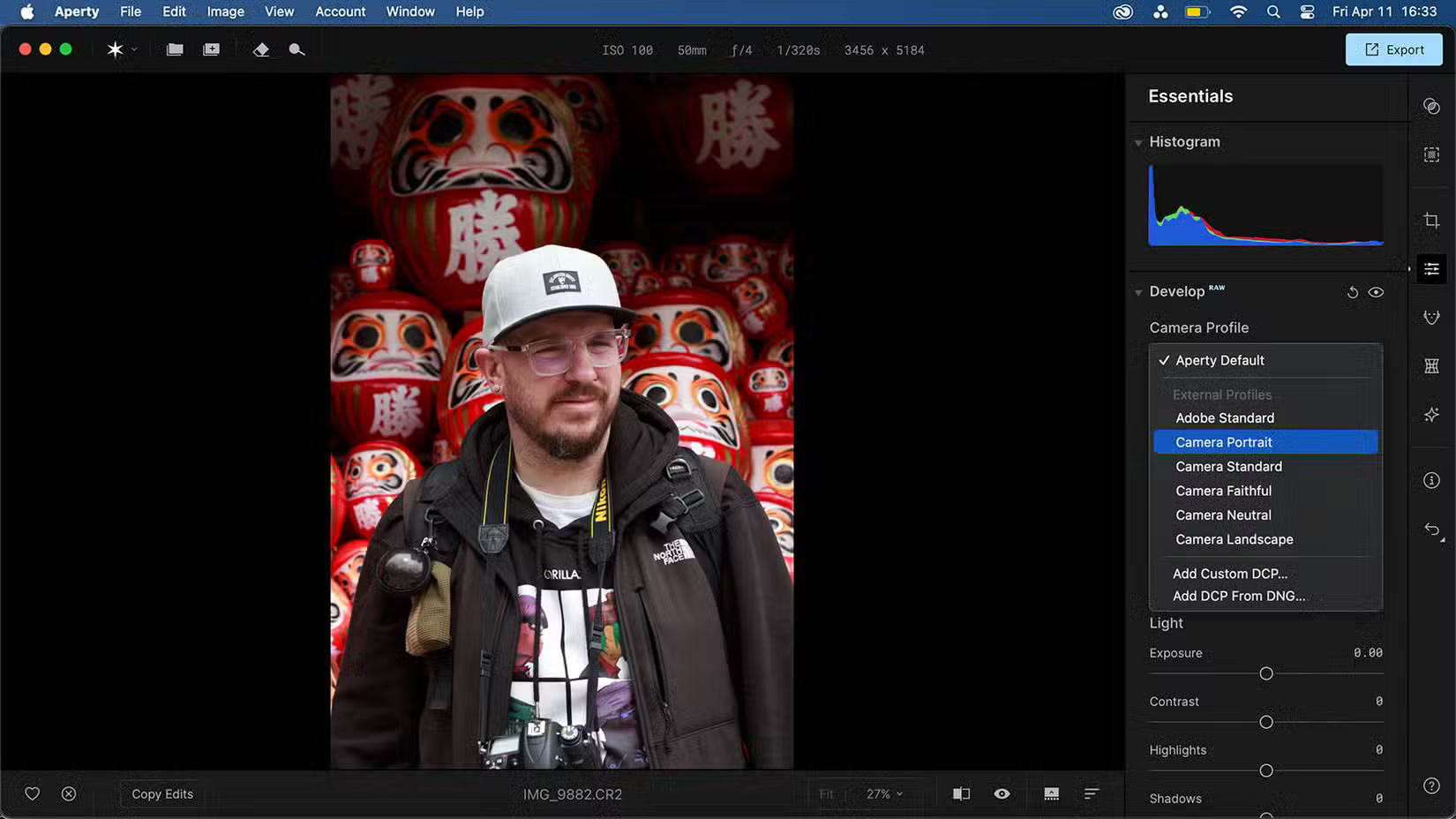 How to use Aperty to edit portrait photos Picture 1